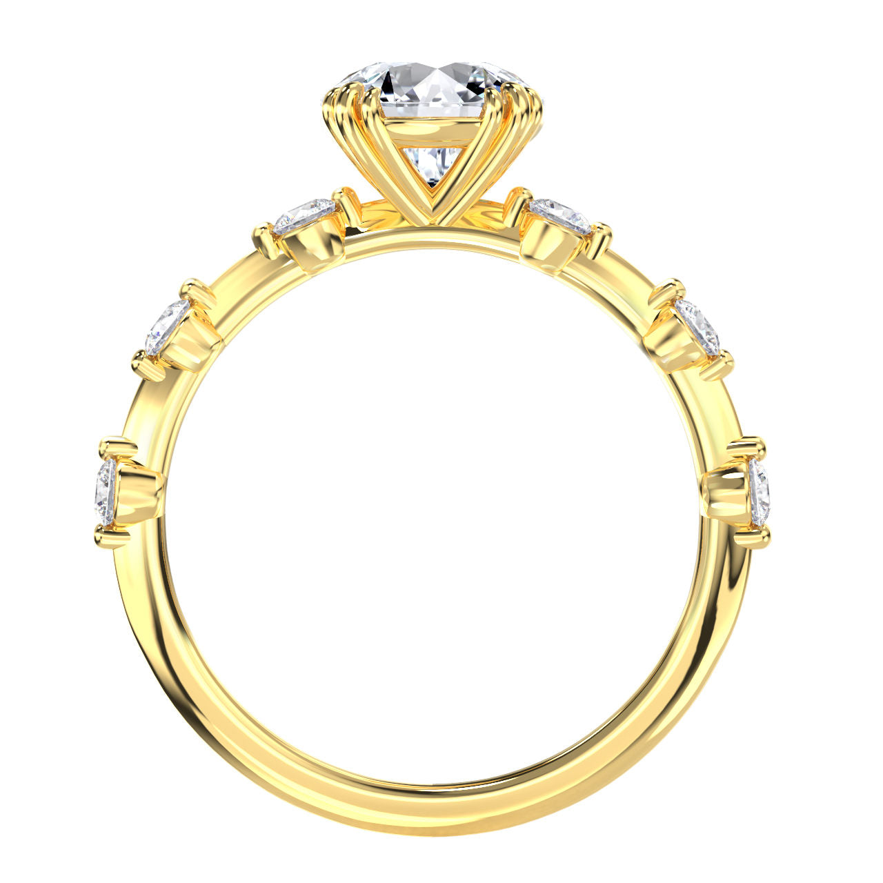 Eleri engagement ring in yellow gold