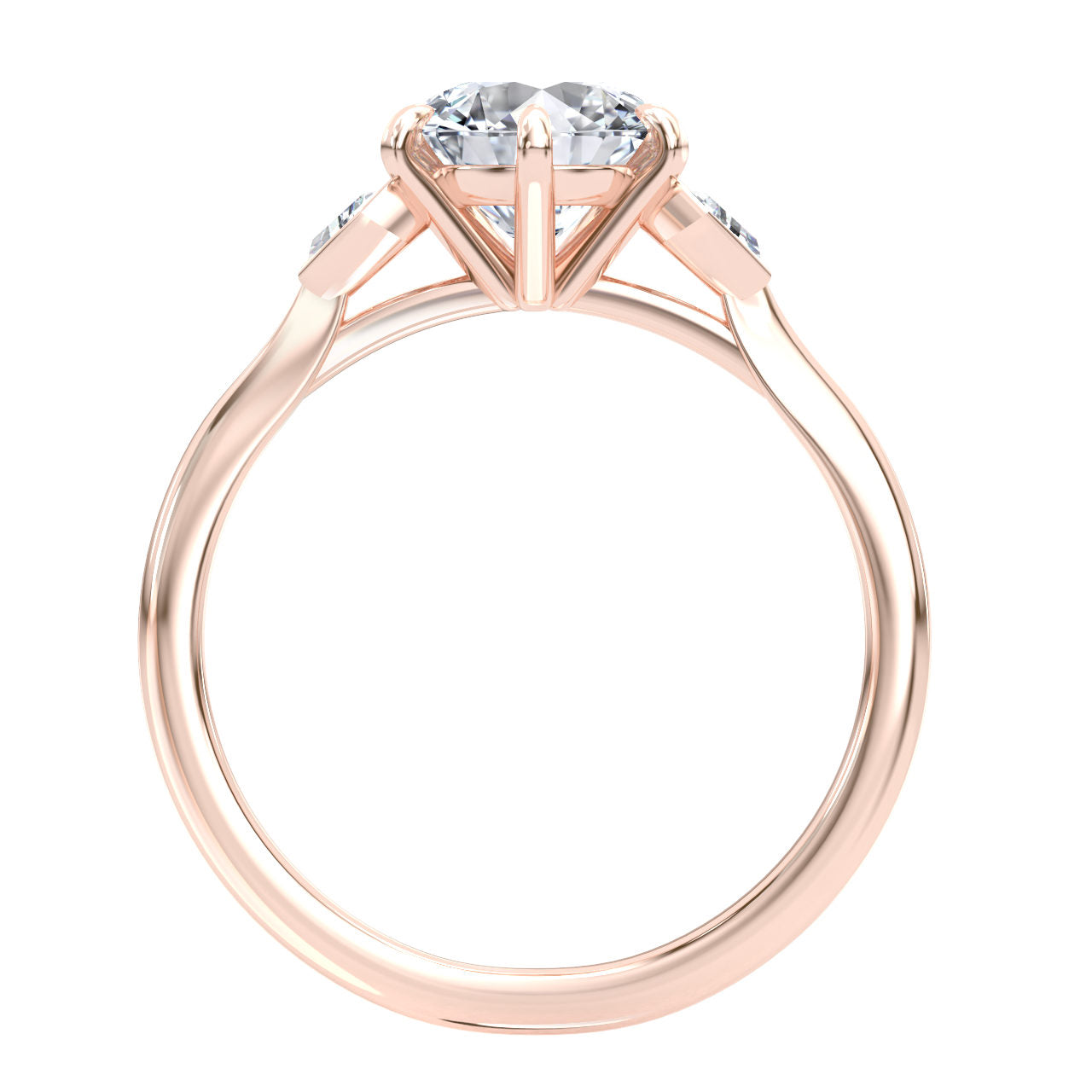 Daphne engagement ring in rose gold