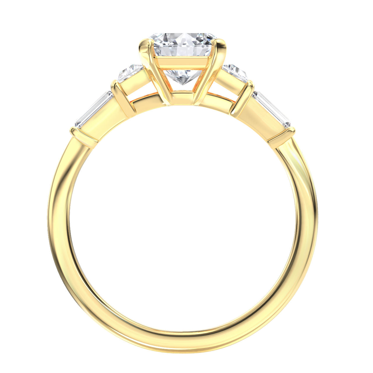 Adona engagement ring in yellow gold