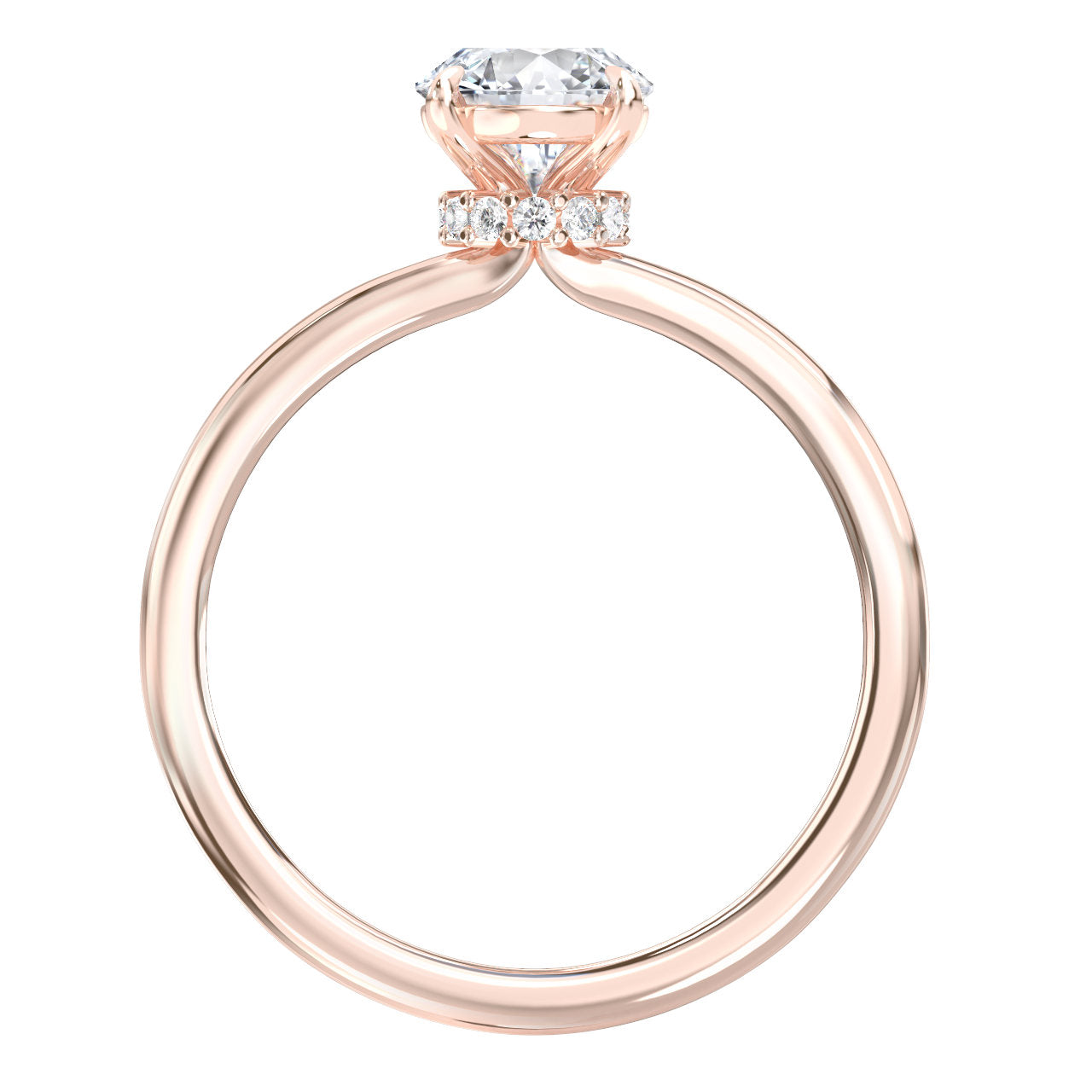 Daniela engagement ring in rose gold