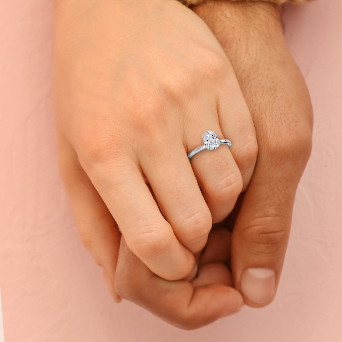 Daniela engagement ring in white gold