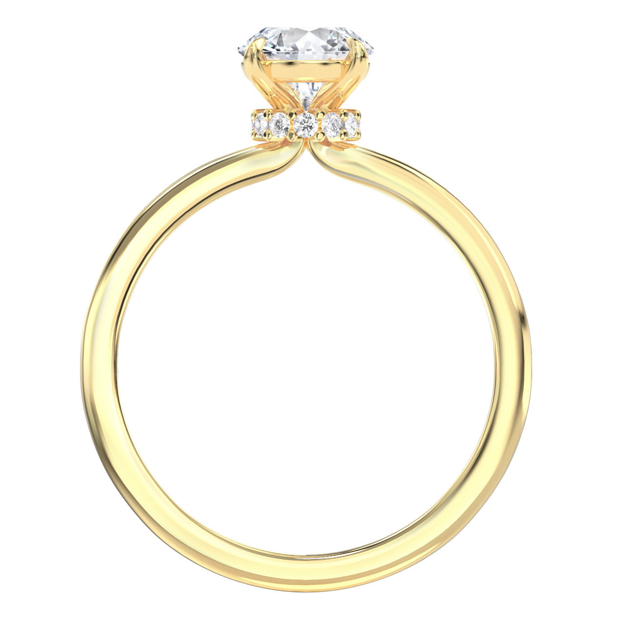 Daniela engagement ring in yellow gold
