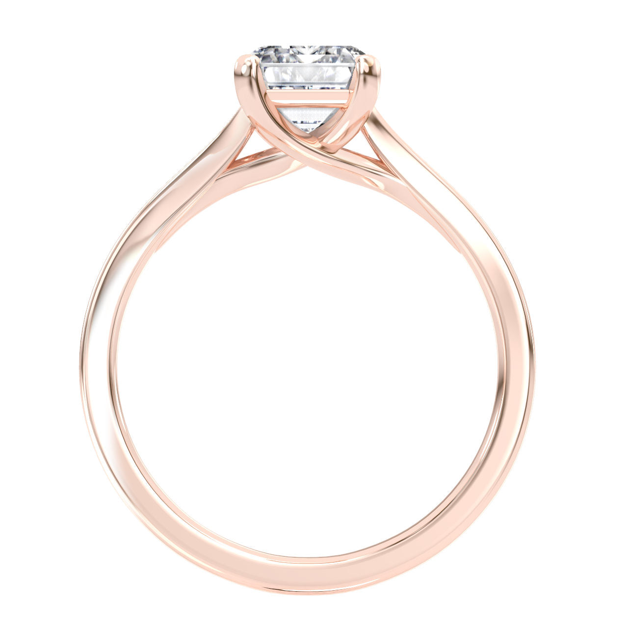 Aderyn engagement ring in rose gold