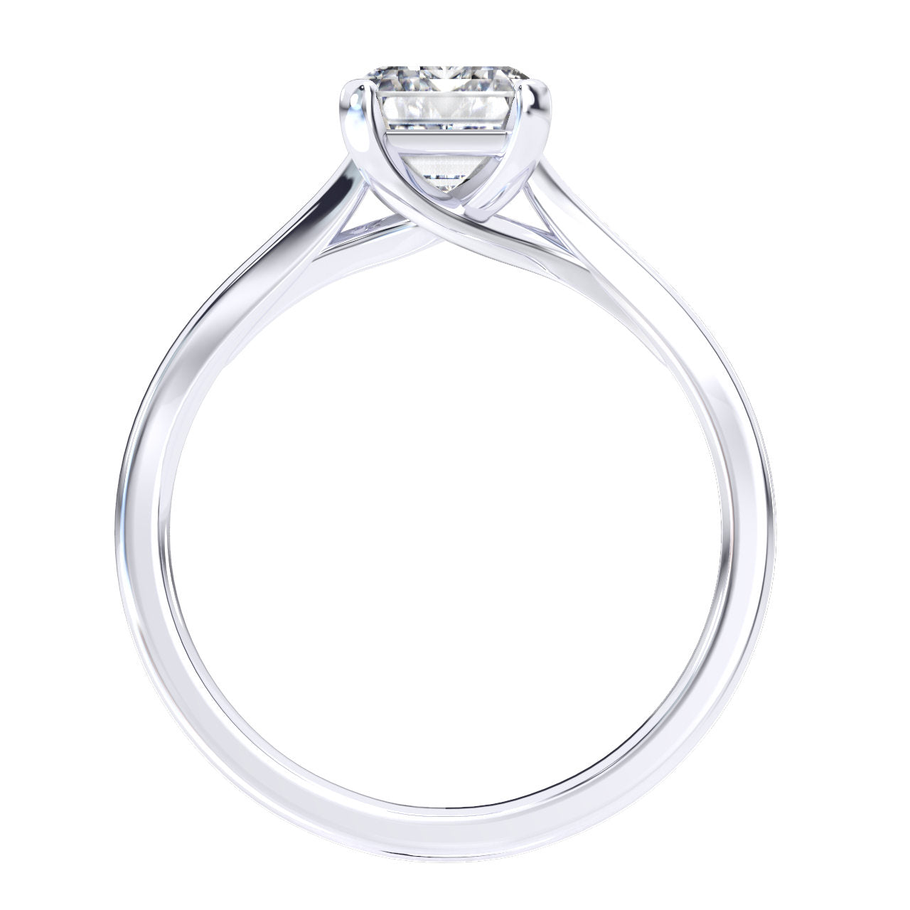 Aderyn engagement ring in white gold