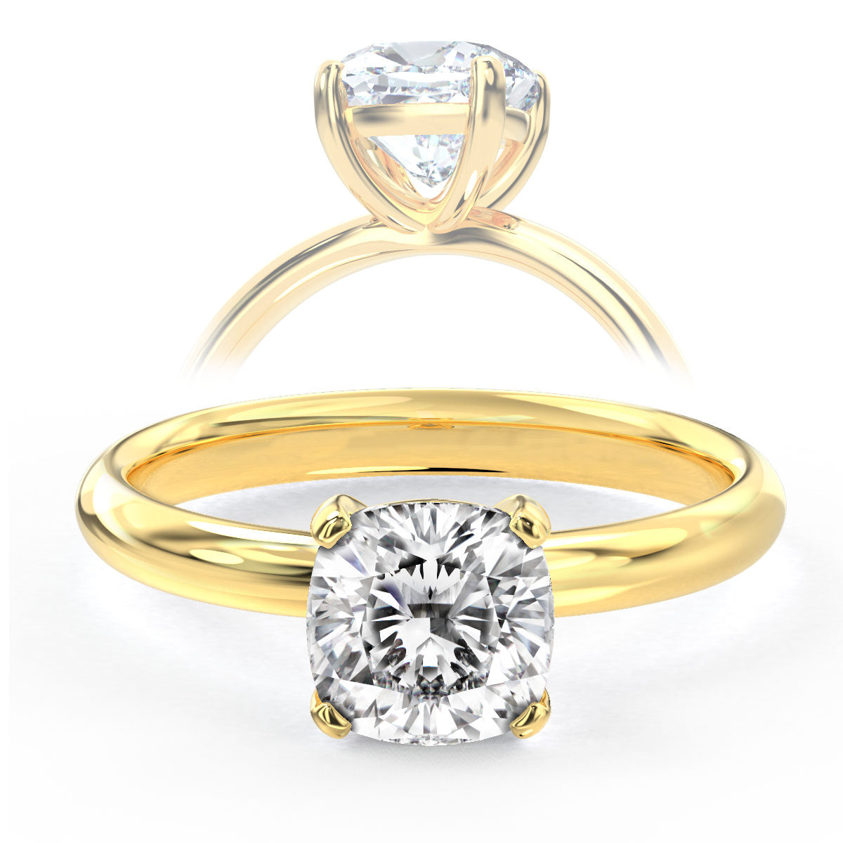 Andria engagement ring in yellow gold