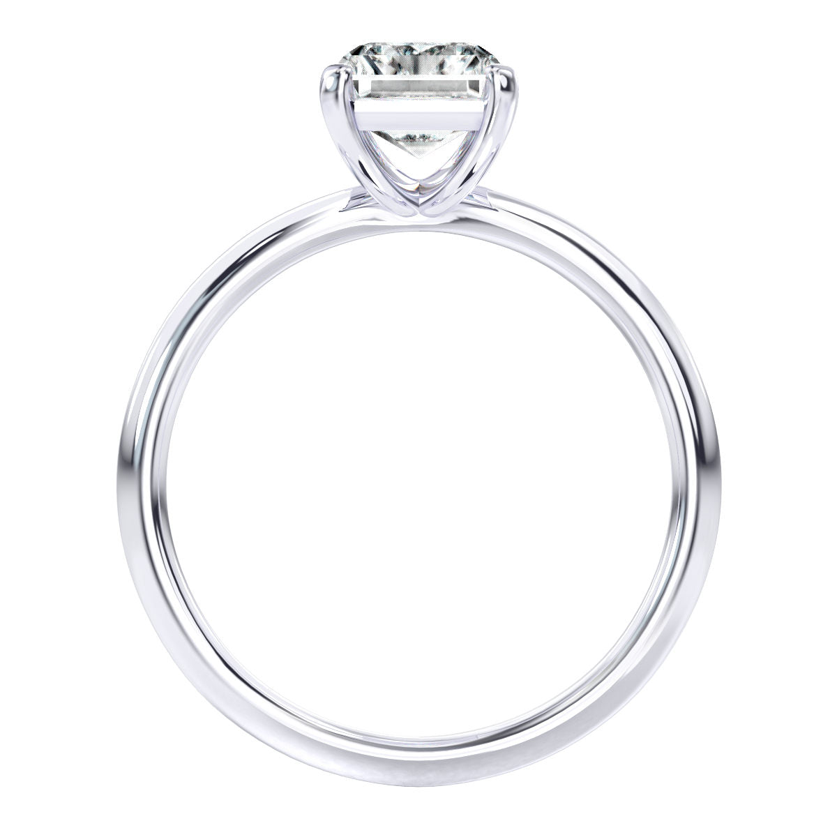 Ama engagement ring in white gold