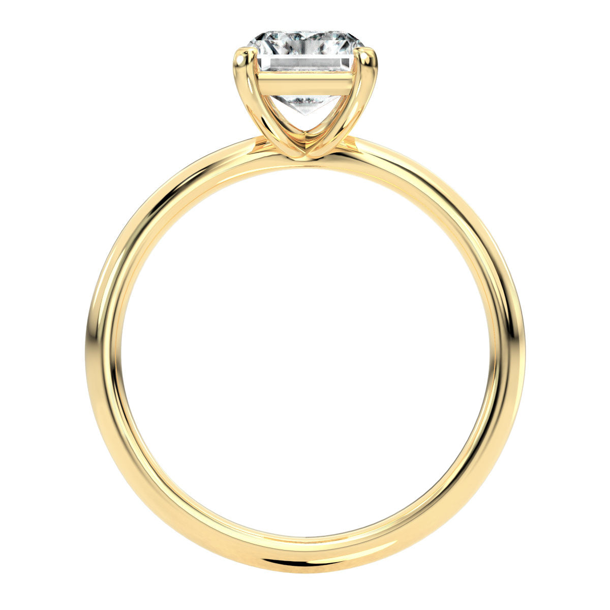 Ama engagement ring in yellow gold