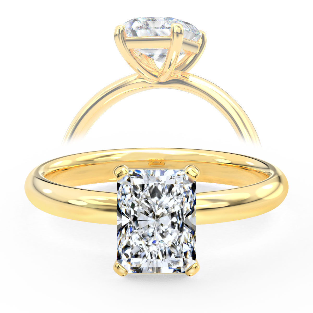 Ardelia engagement ring in yellow gold