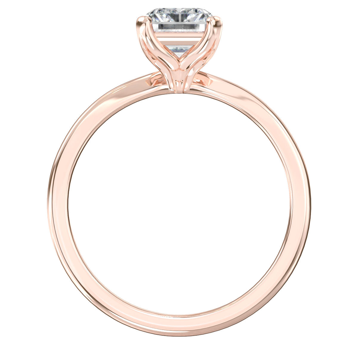 April engagement ring in rose gold