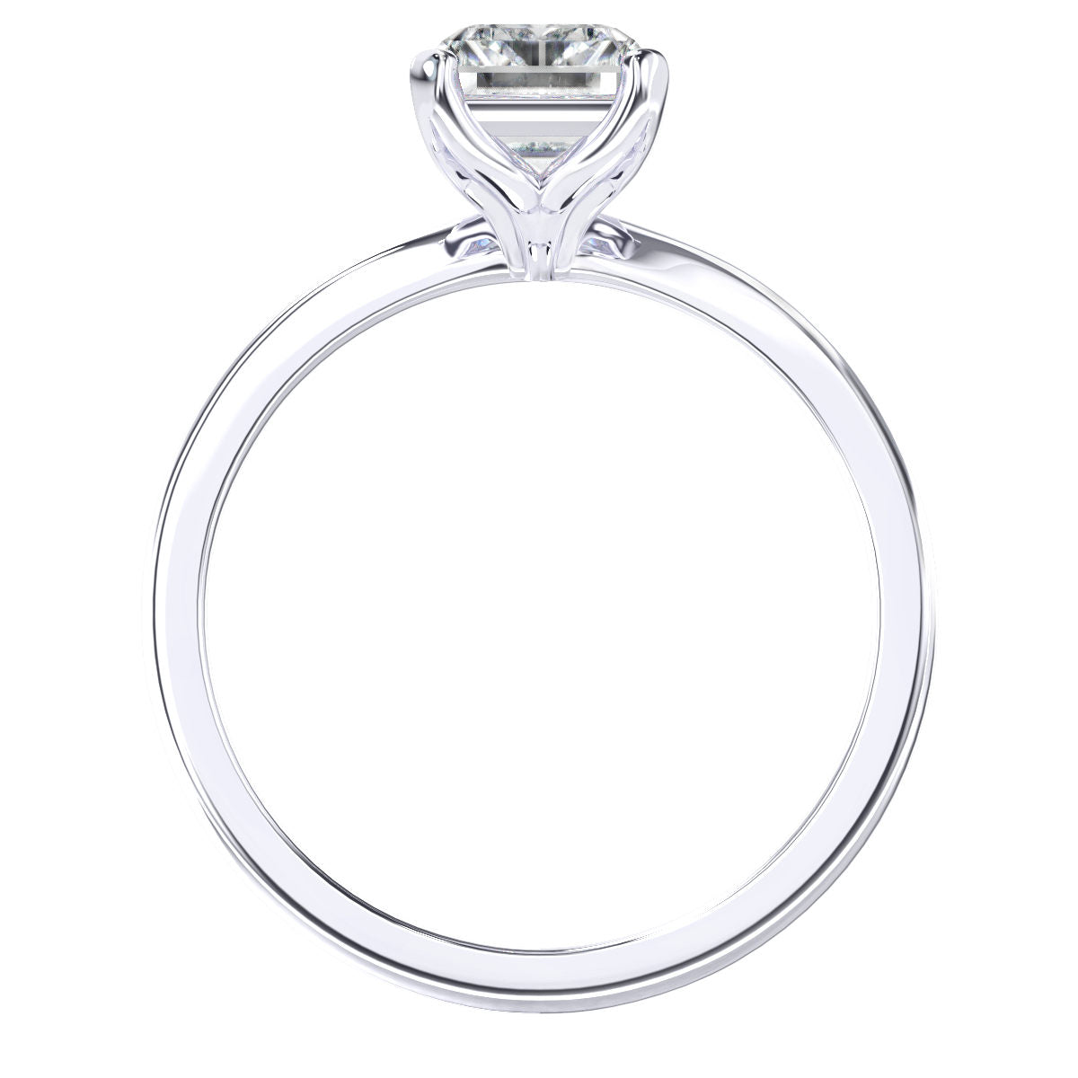 April engagement ring in white gold