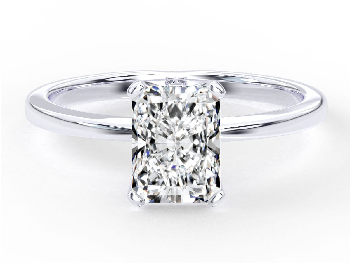 Ariene engagement ring in white gold