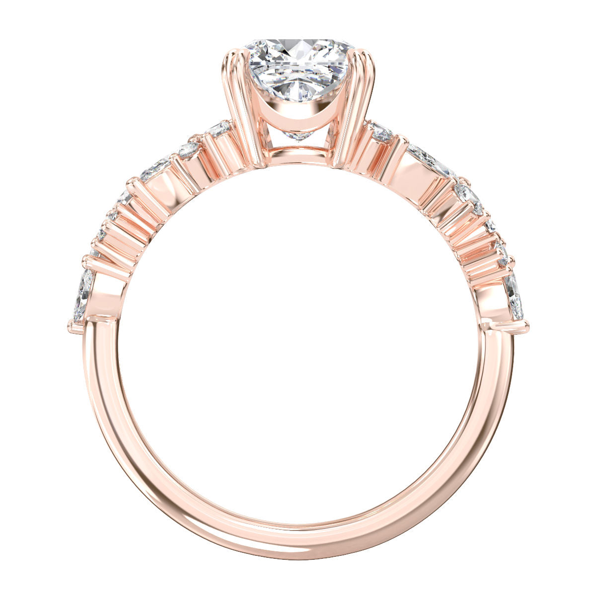 Debbie engagement ring in rose gold