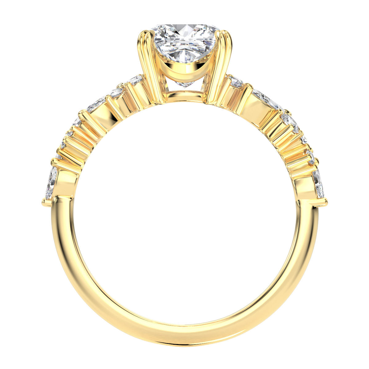 Debbie engagement ring in yellow gold