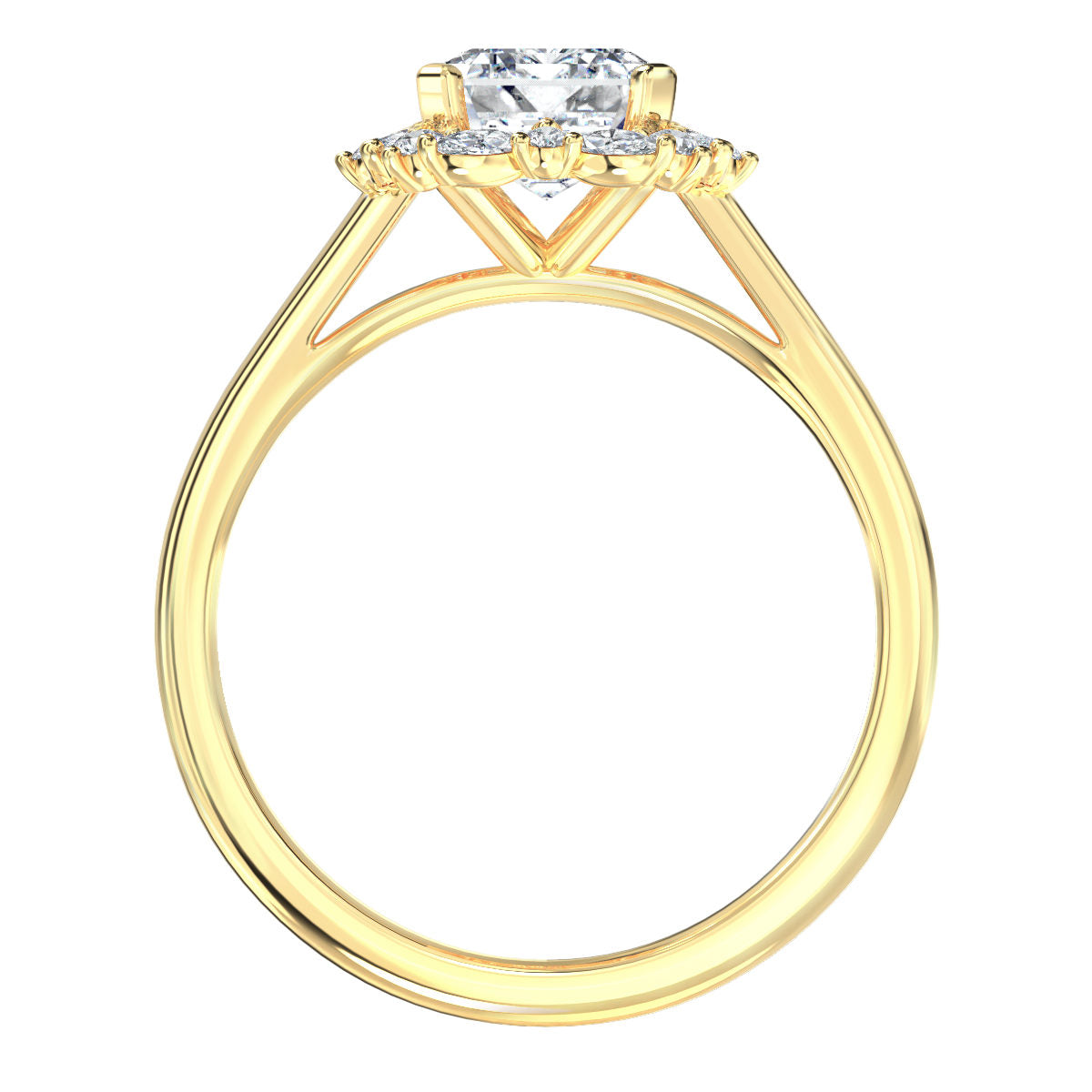 Adonia engagement ring in yellow gold