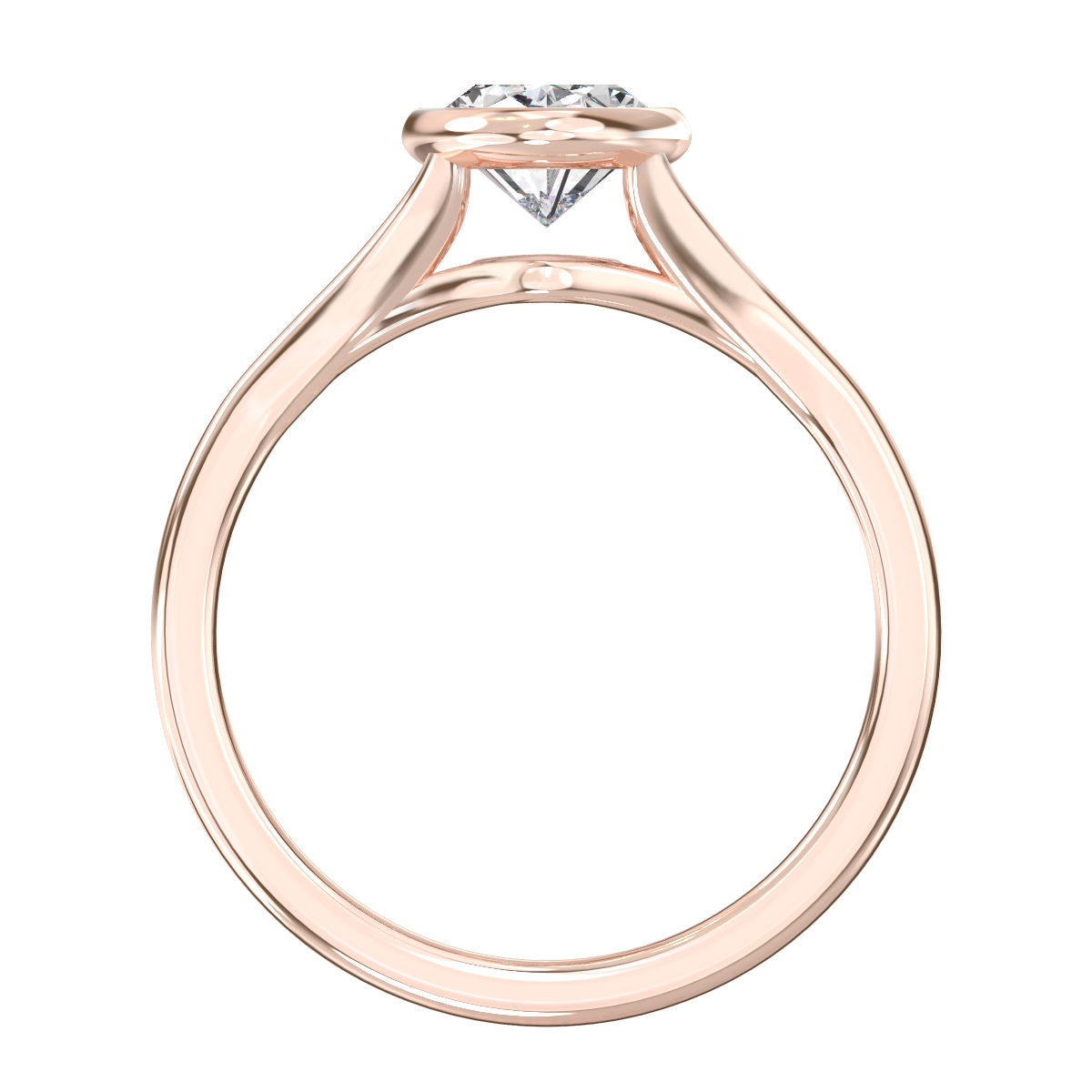 Aria engagement ring in rose gold