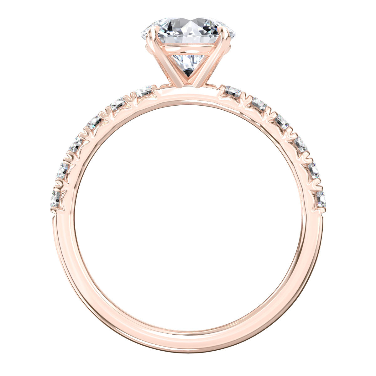 Ademia engagement ring in rose gold