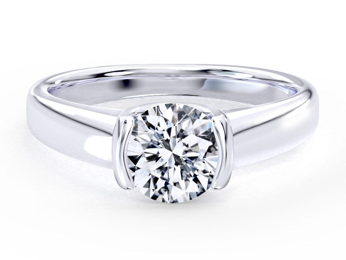 Beatrix engagement ring in white gold