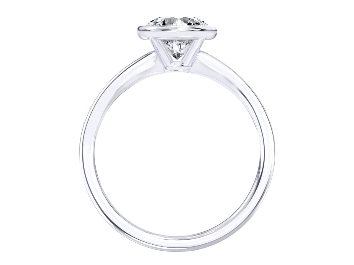 Chloe engagement ring in white gold