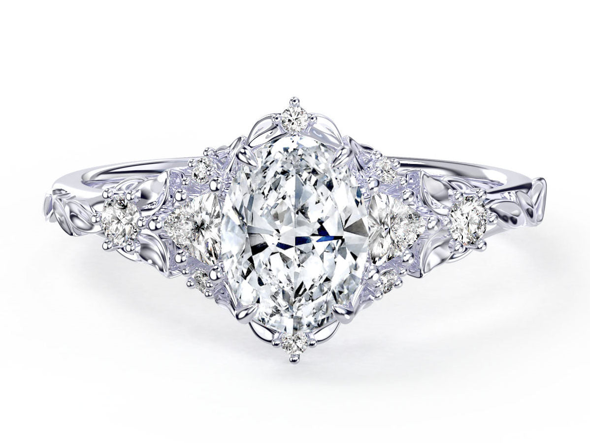 Alta engagement ring in white gold