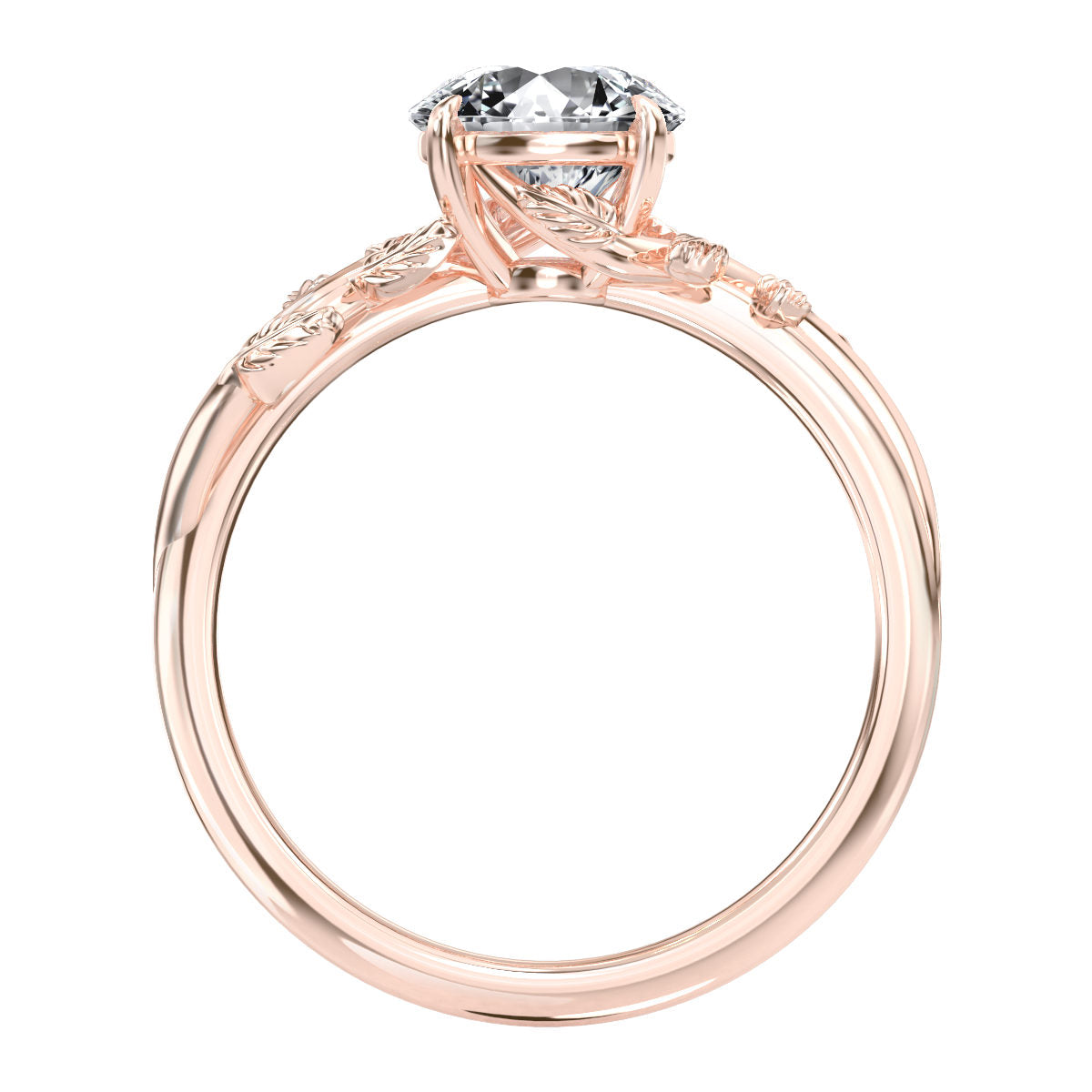 Ivana engagement ring in rose gold