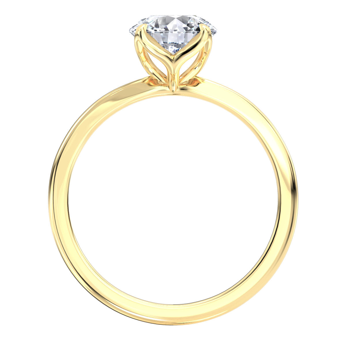 Deena engagement ring in yellow gold