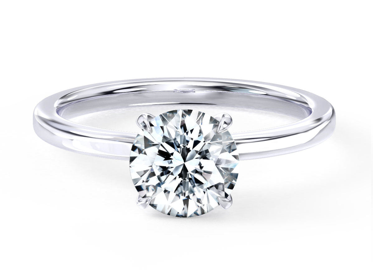 Aliza engagement ring in white gold