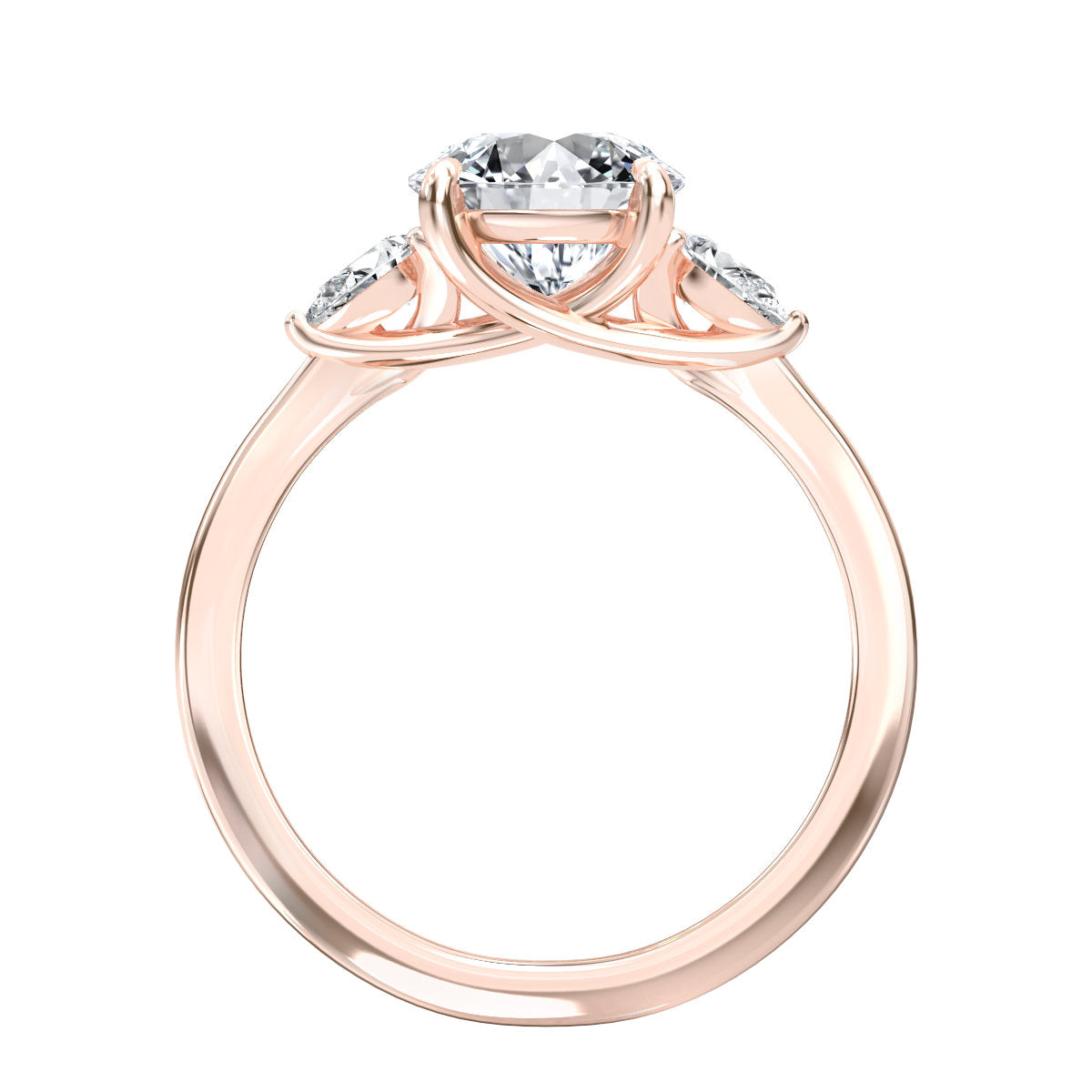 Basilia engagement ring in rose gold
