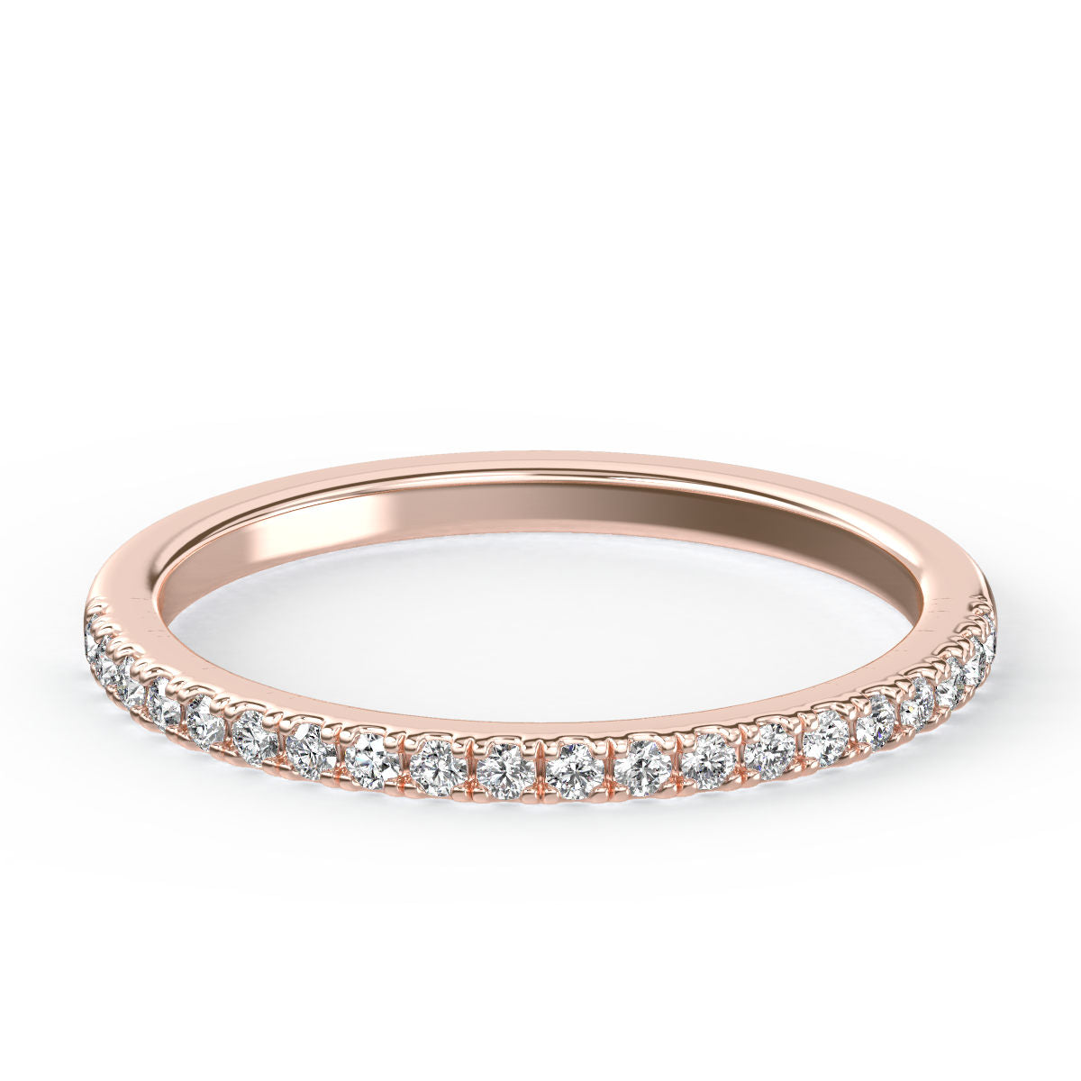 French Pave Diamond Band