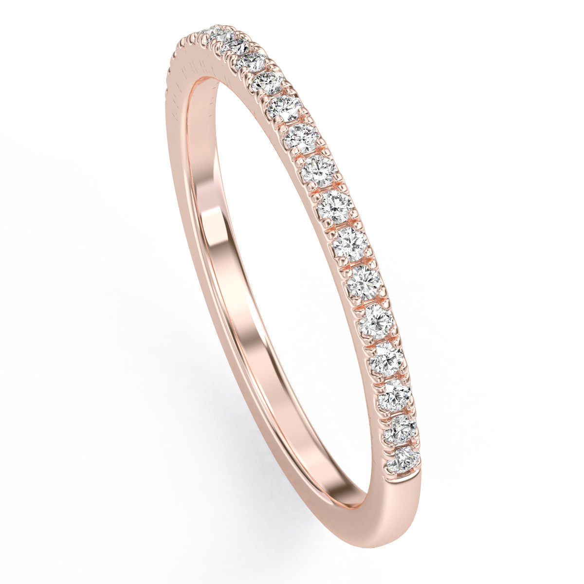 French Pave Diamond Band