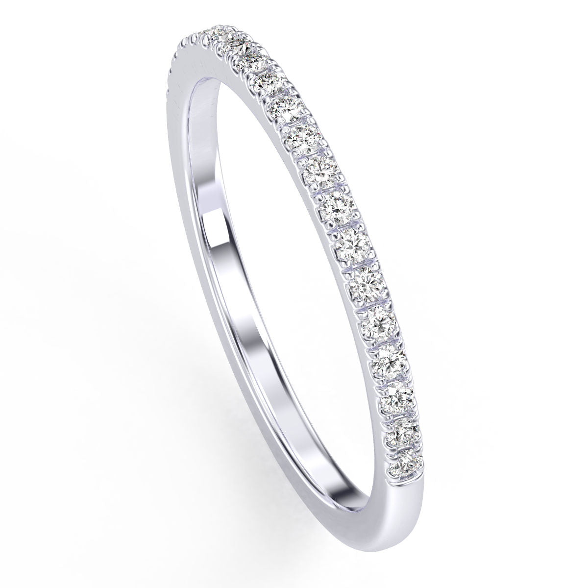 French Pave Diamond Band