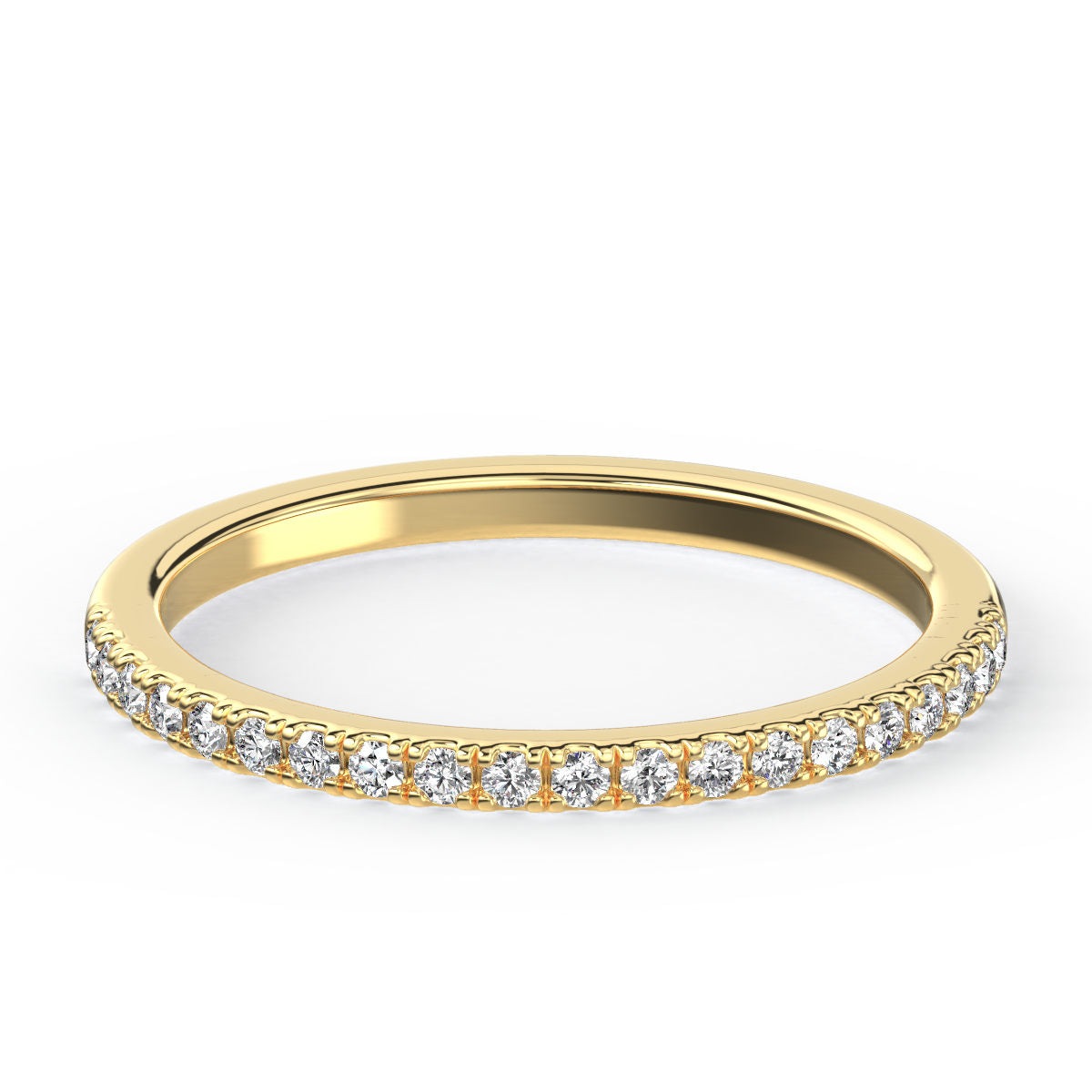 French Pave Diamond Band