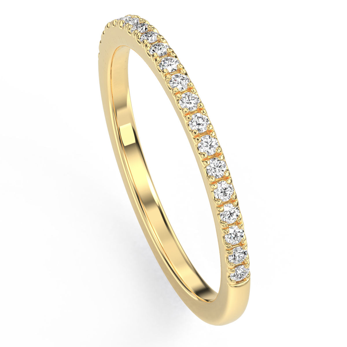 French Pave Diamond Band