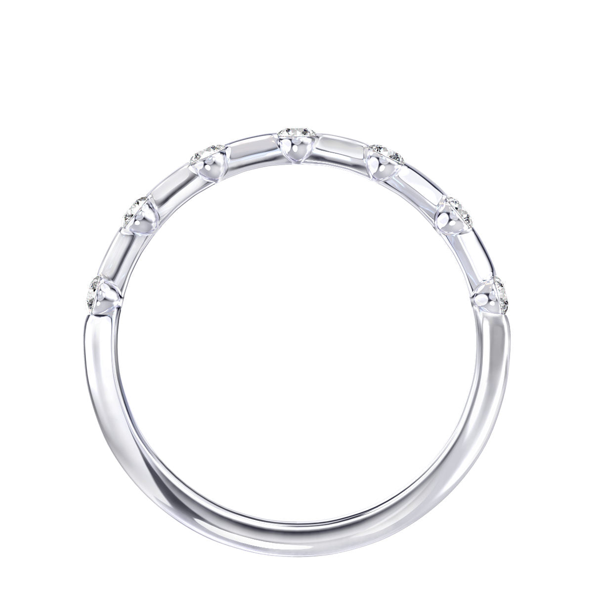 Delicate Diamond Array Band