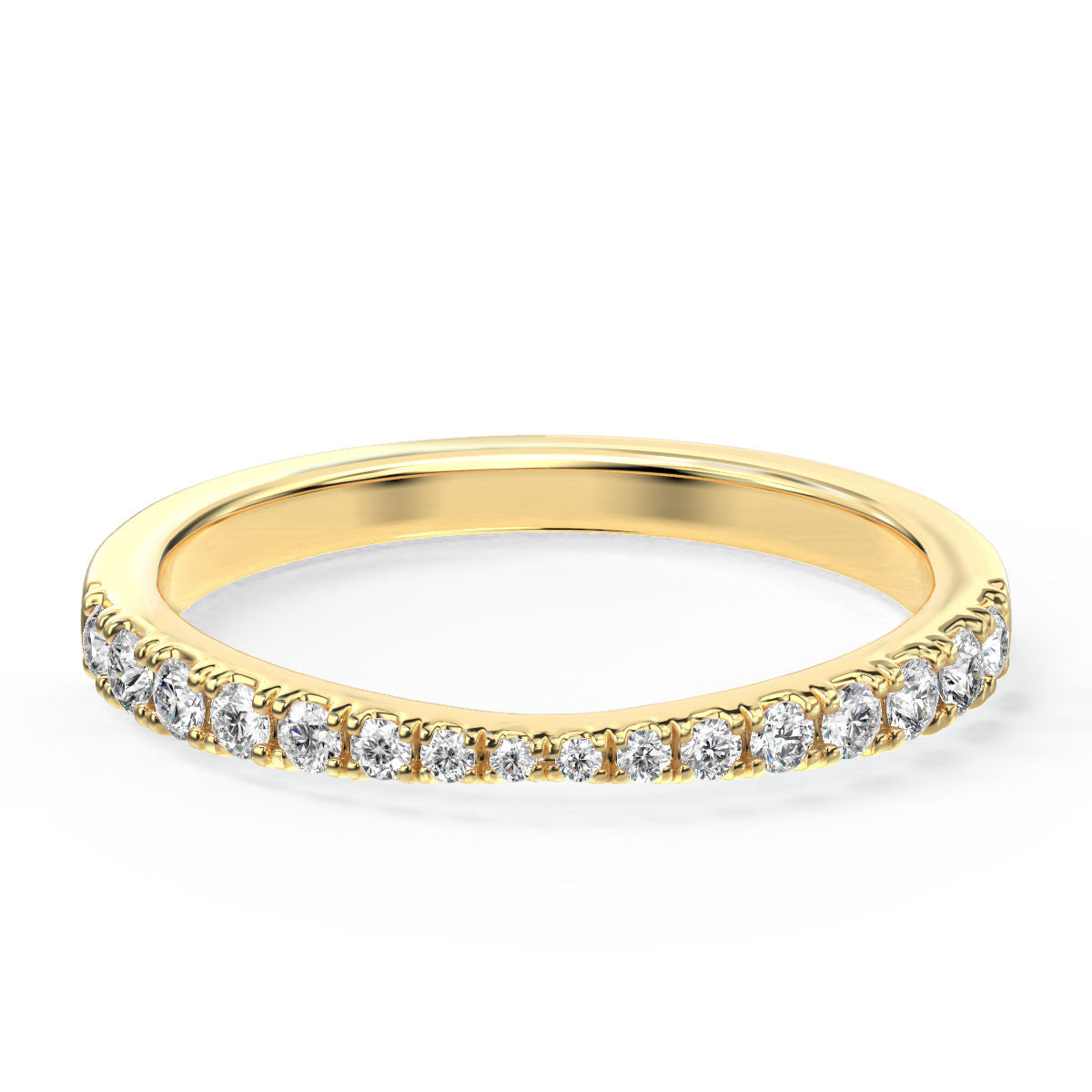 Tapered Pave Diamond Band