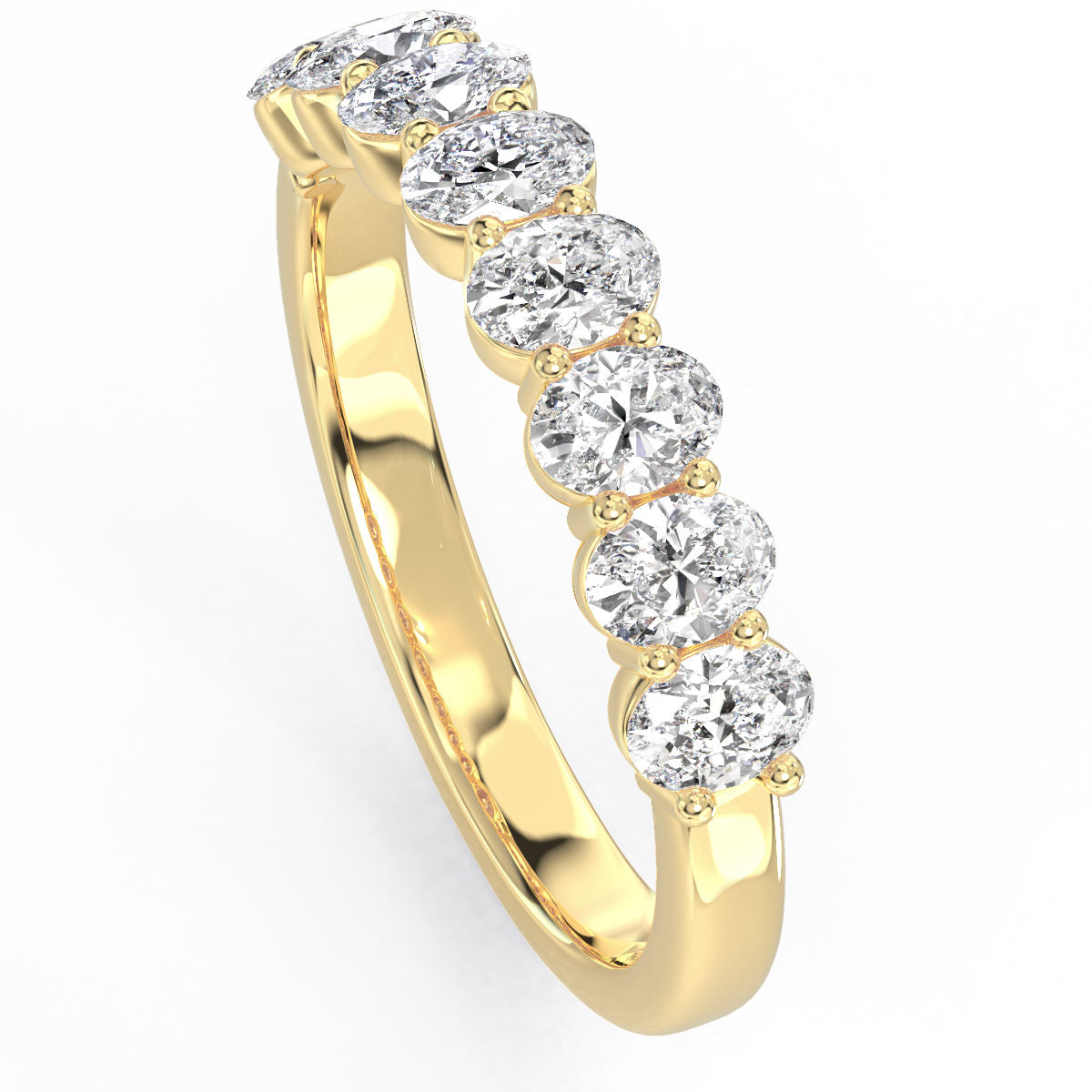 1.00ct Oval Diamond Band