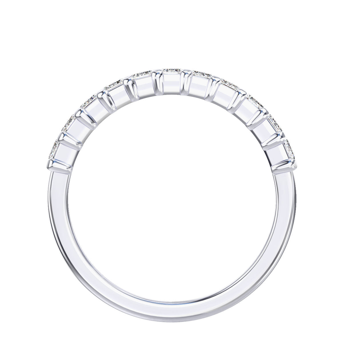 1.00ct Emerald Diamond Band