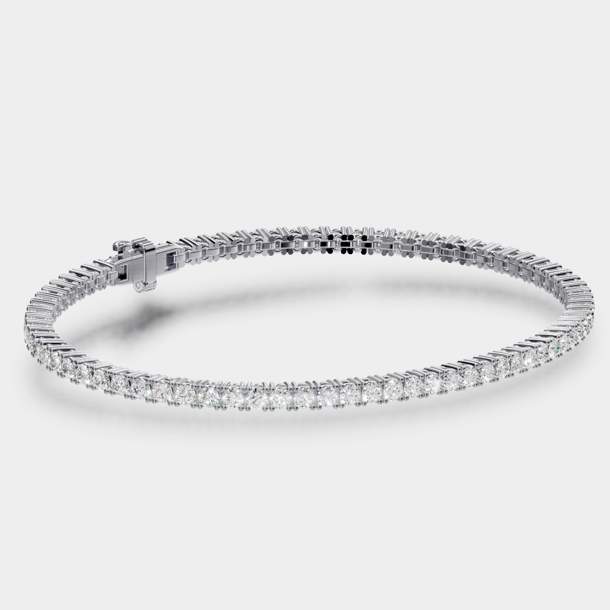 4.00tcw Round Diamond Tennis Bracelet