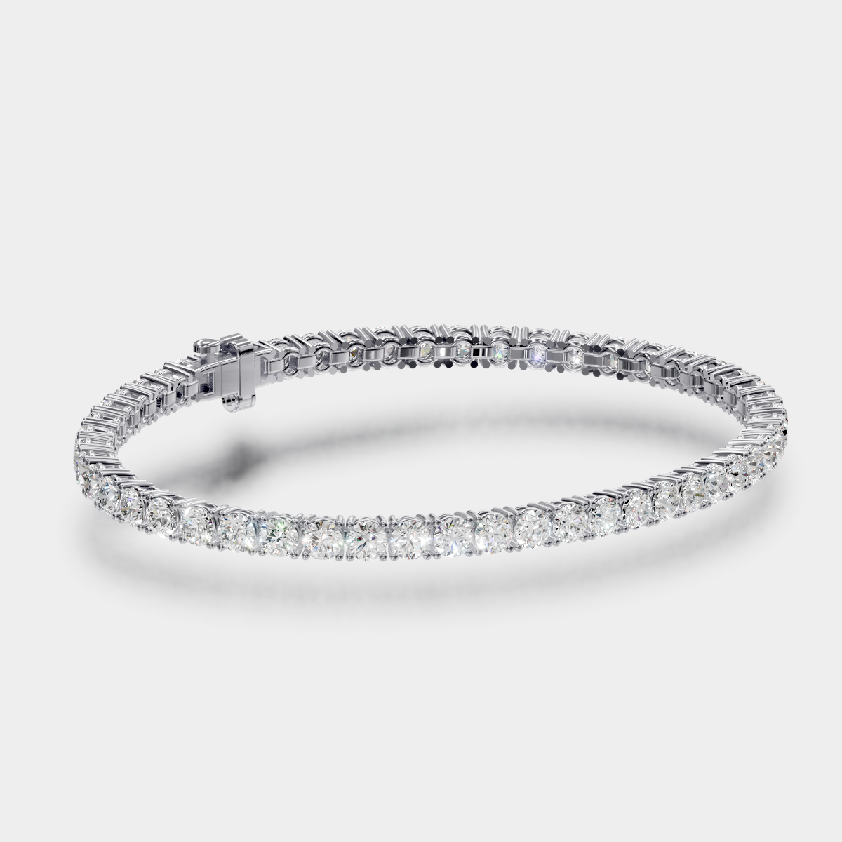 7.00tcw Round Diamond Tennis Bracelet