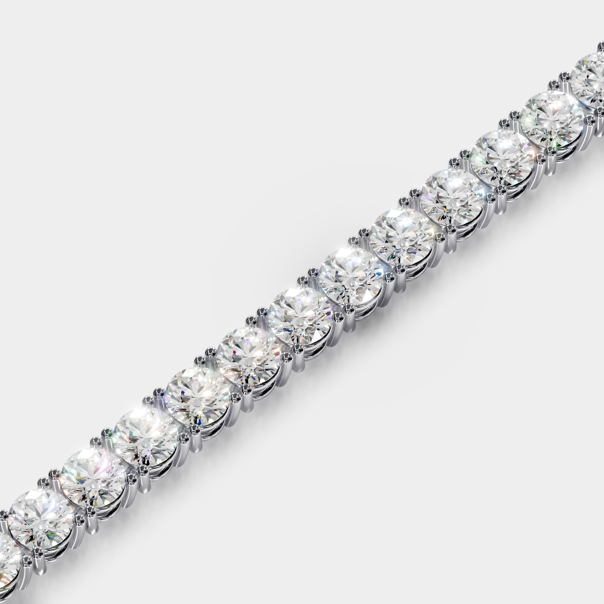 7.00tcw Round Diamond Tennis Bracelet