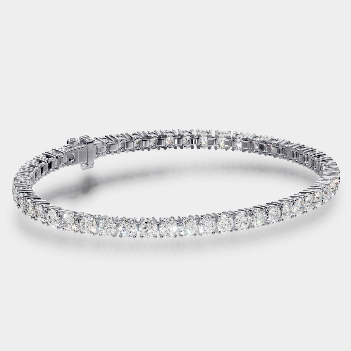 9.00tcw Round Diamond Tennis Bracelet