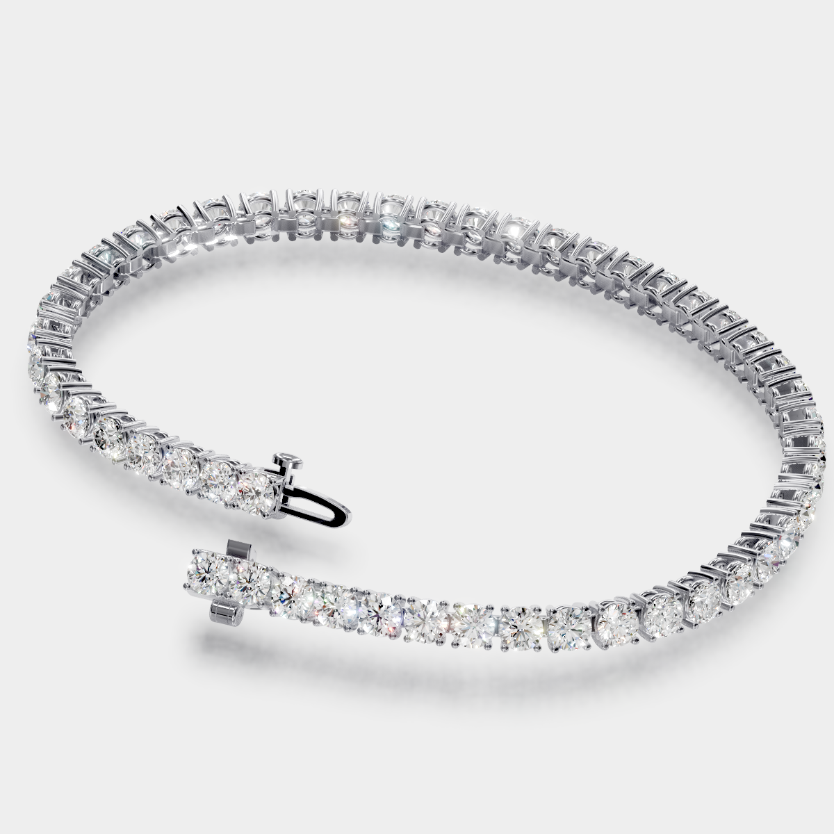 9.00tcw Round Diamond Tennis Bracelet