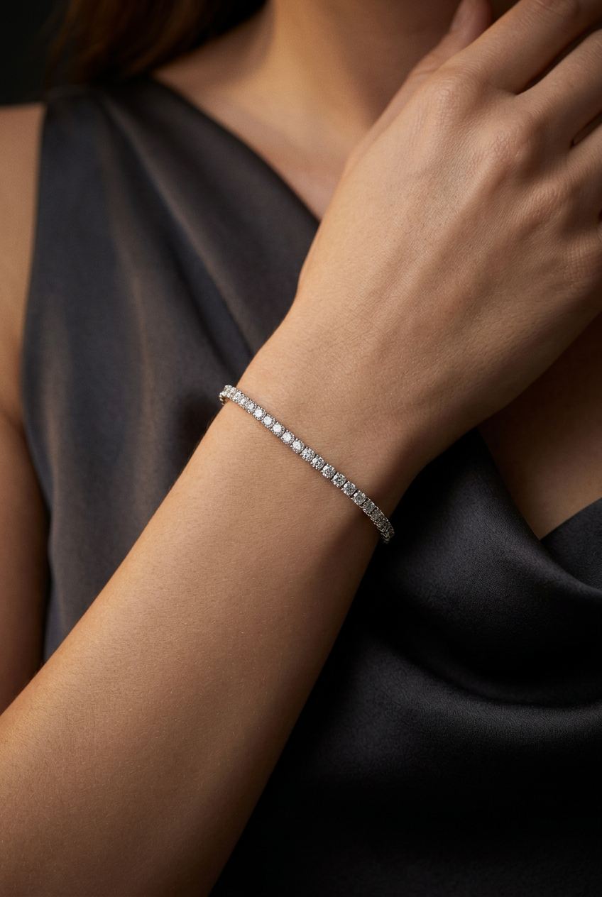 6.00tcw Round Diamond Tennis Bracelet