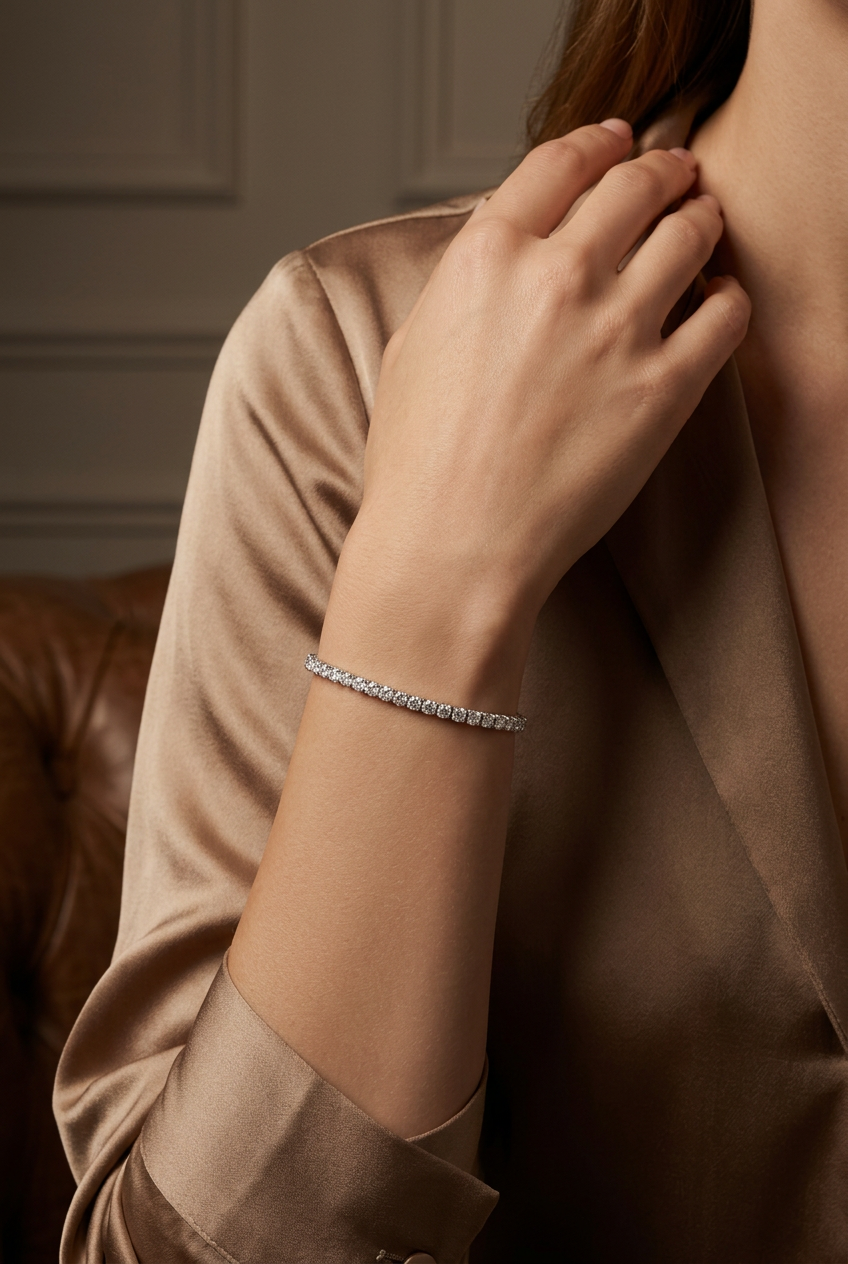 8.00tcw Round Diamond Tennis Bracelet