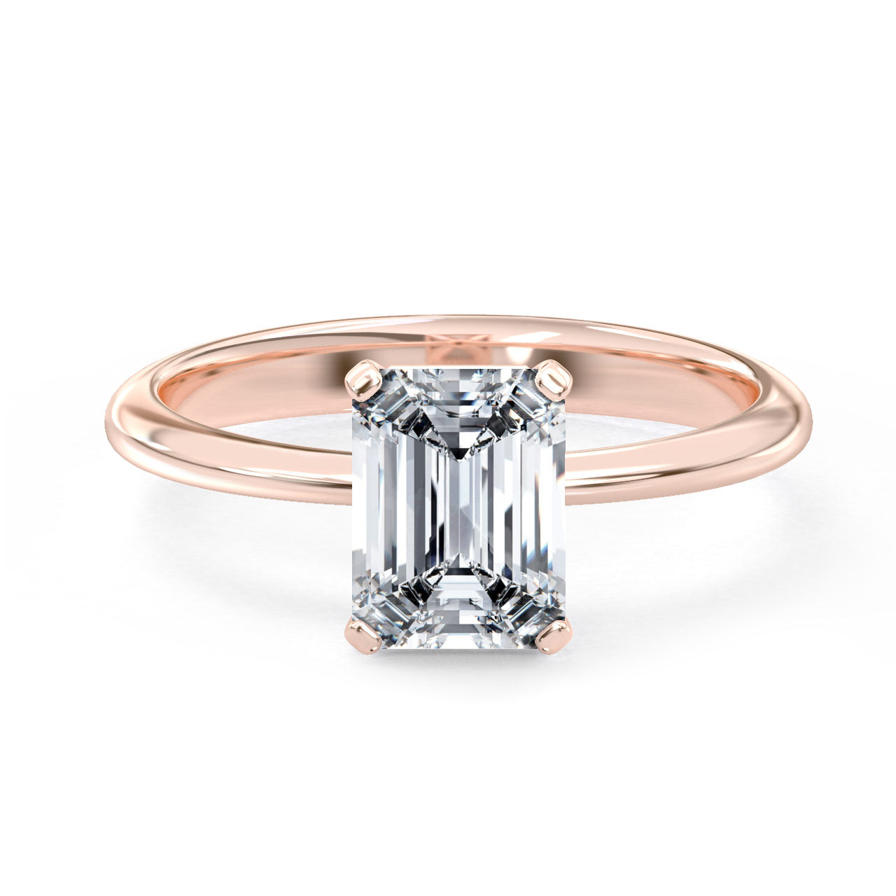 Felicia engagement ring in rose gold