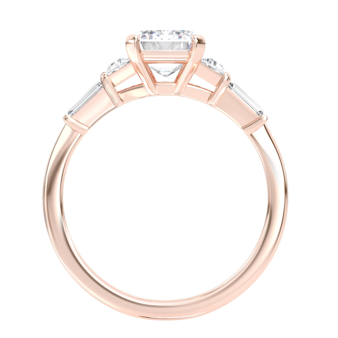 Janelle engagement ring in rose gold