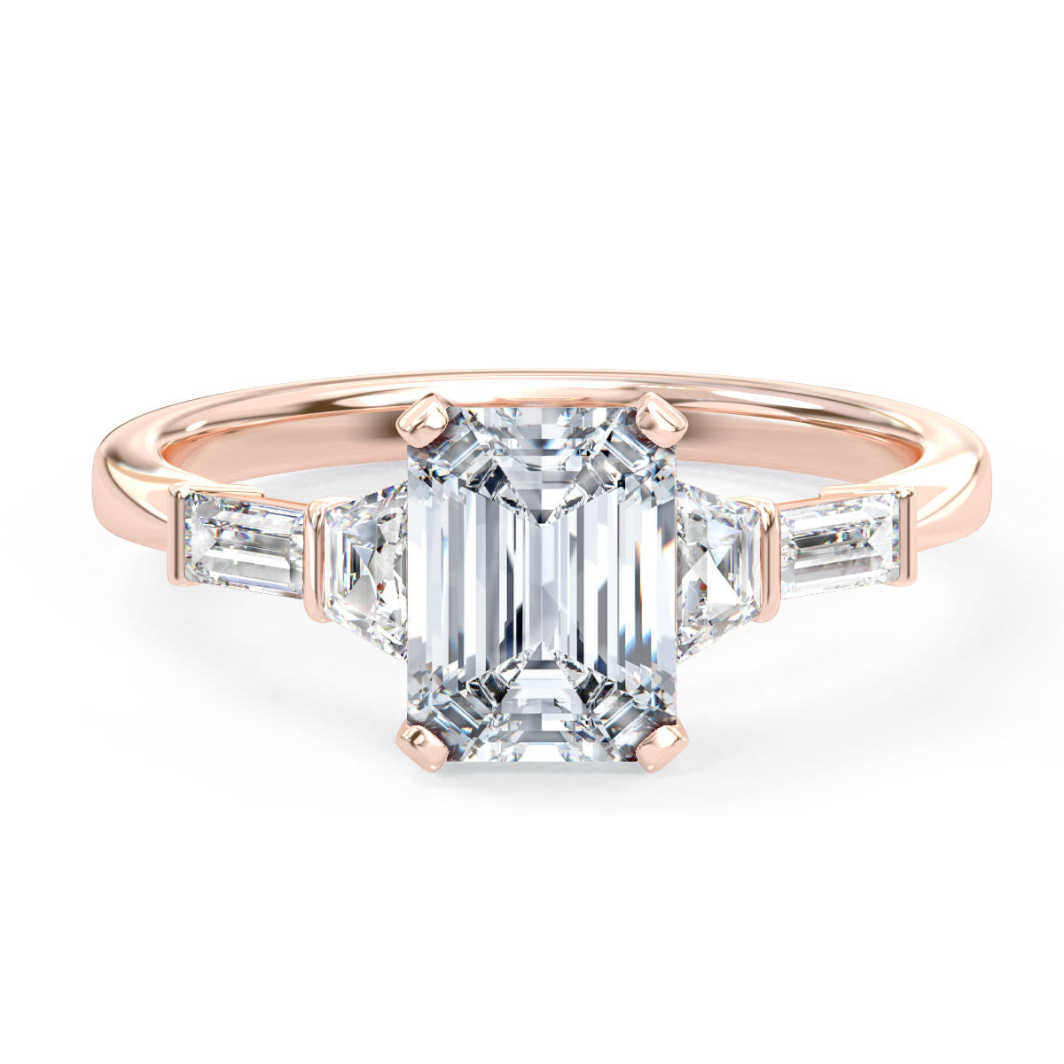 Janelle engagement ring in rose gold