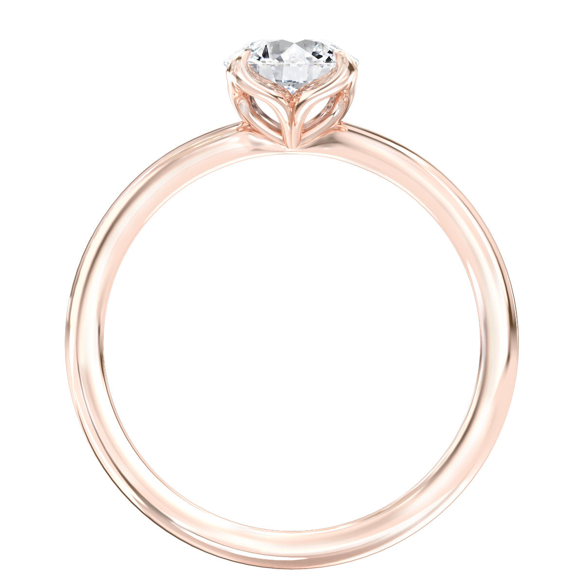 Ava engagement ring in rose gold