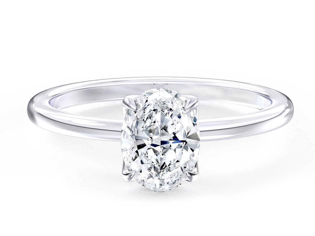 Ava engagement ring in white gold