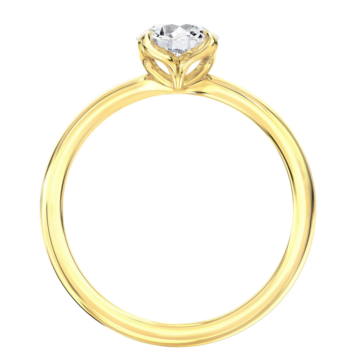 Ava engagement ring in yellow gold