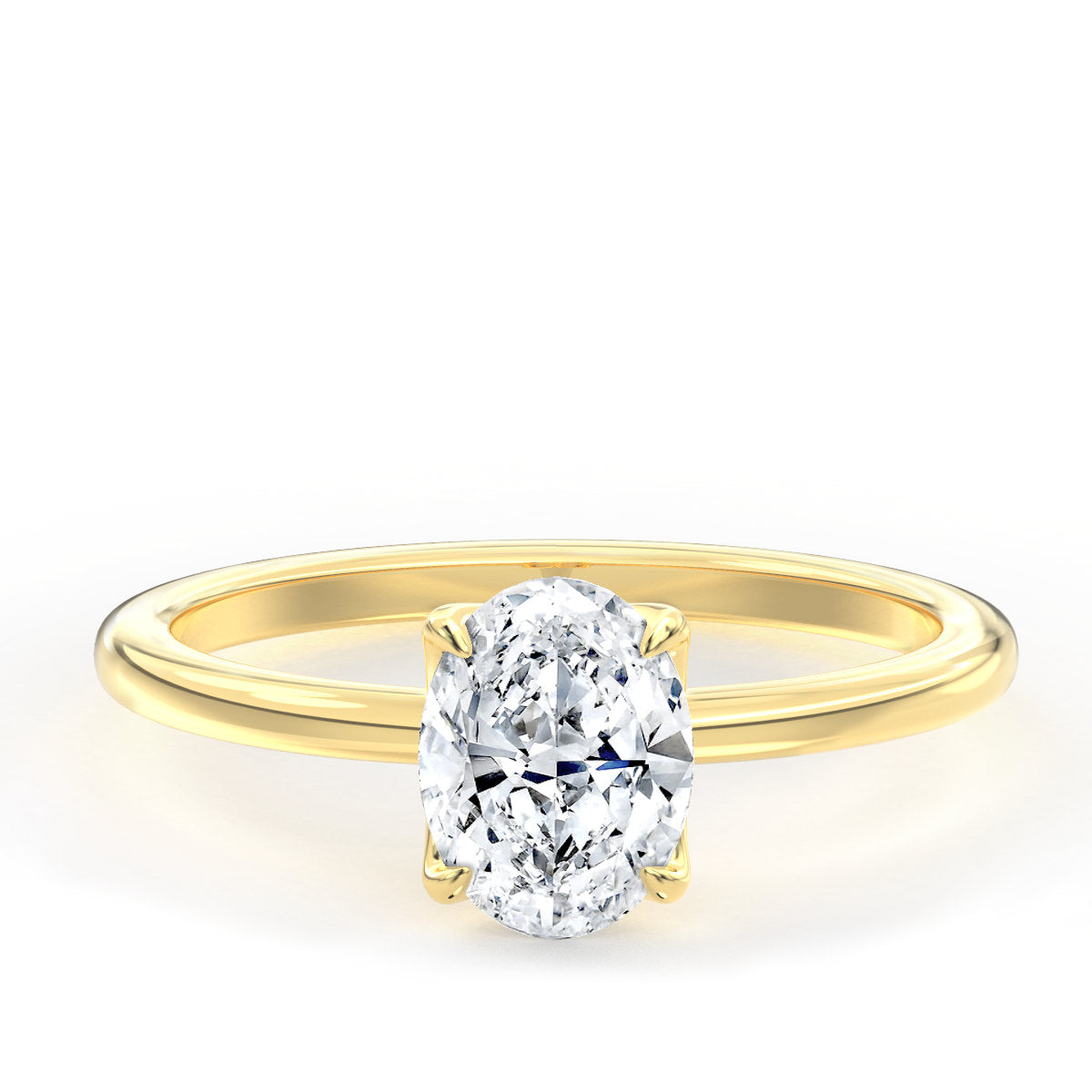 Ava engagement ring in yellow gold